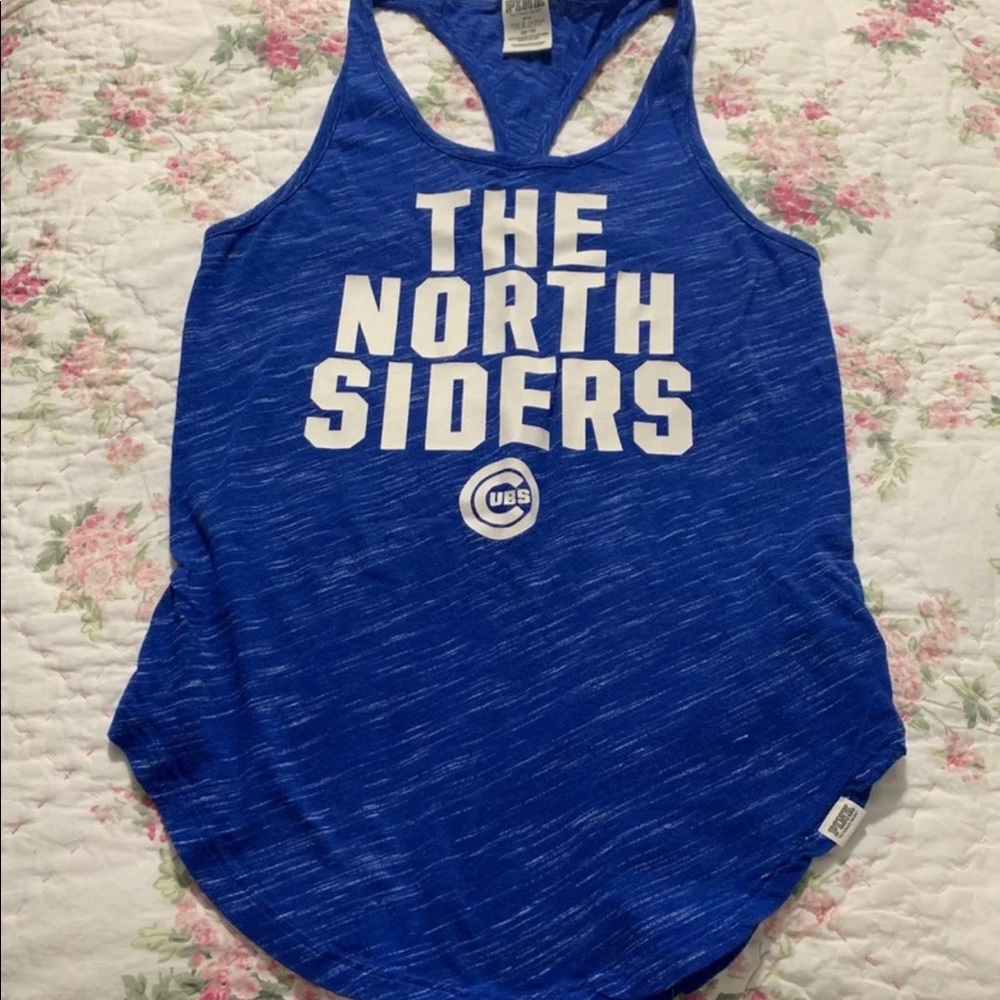 vs pink mlb cubs tank top